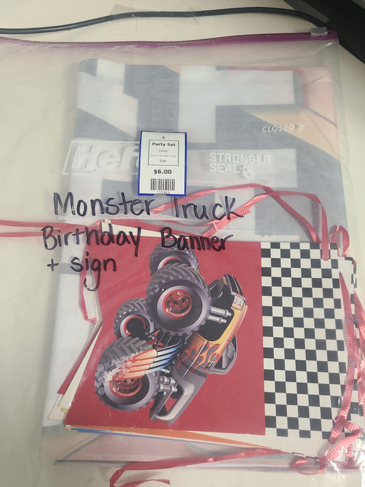 Monster Truck Party Set