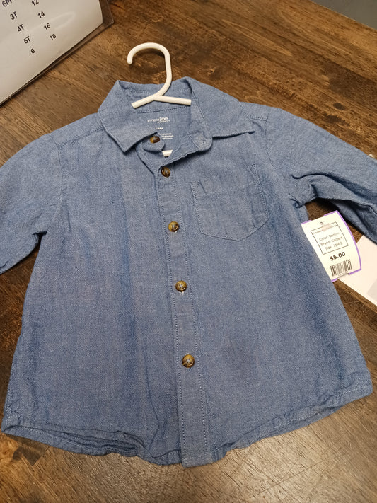 Denim Carters Longsleeve Button Up, 18M B