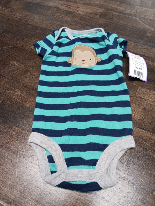 Navy/Blue Monkey Carters Onesie, NB B
