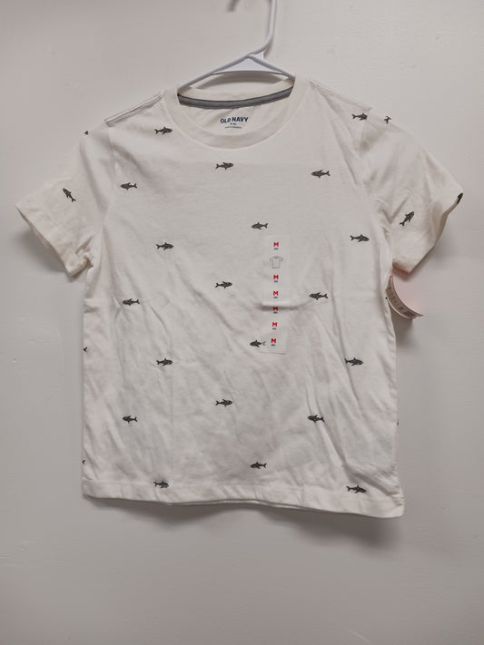 White/Grey Shark Old Navy Shirt, 8 B