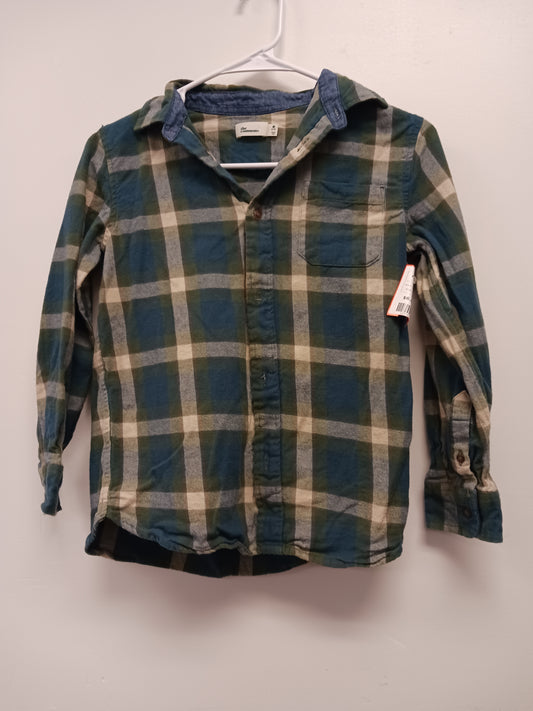 Green/Blue/Cream The Commons Flannel, 8-10 B