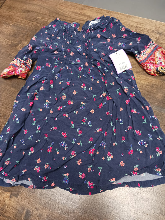 Navy/Flower Old Navy Dress, 4T G