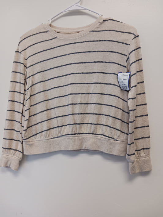 Tan/Grey Striped Cat & Jack Longsleeve Shirt, 8 G