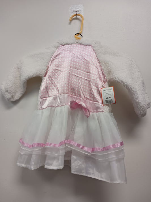 white/pink  Lamb Costume, 6M G