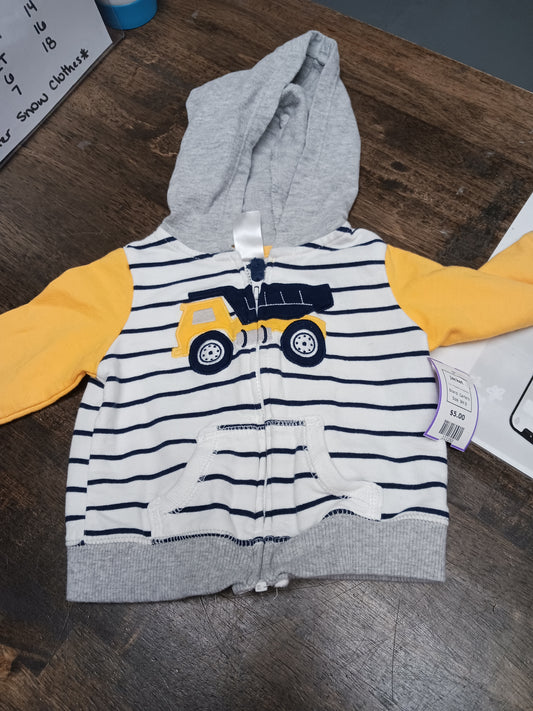 White/Yellow/Grey/Navy Carters Jacket, 9M B