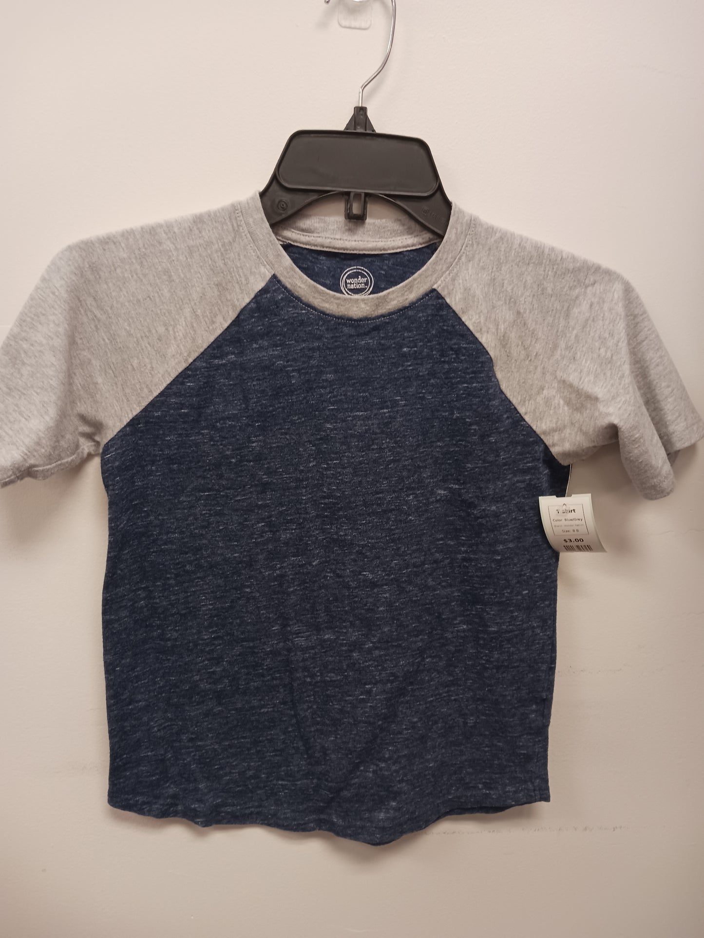 Blue/Grey Wonder Nation T shirt, 8 B