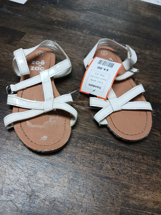 white Zoe & Zac Sandals, 8 G