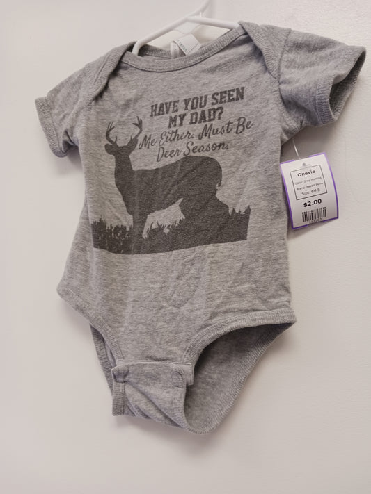 Grey Hunting Rabbit Skins Onesie, 6M B