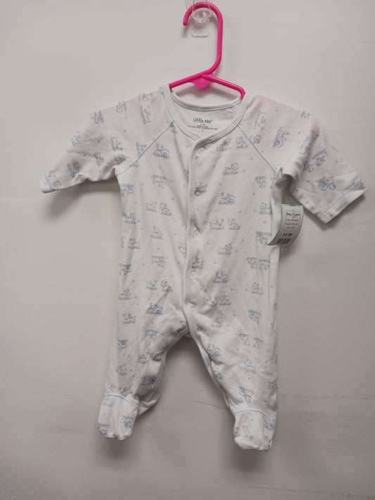 White/Blue Little Me Dog Sleeper, 3M B