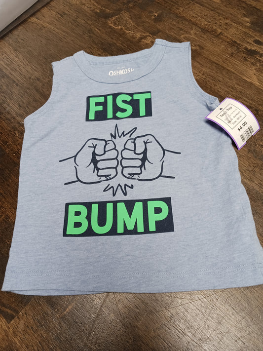 Blue Fist Bump OshKosh Tank Top, 9M B