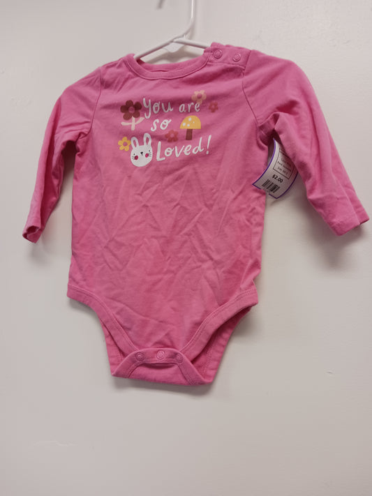 Pink Garanimals Longsleeve Onesie, 6M G