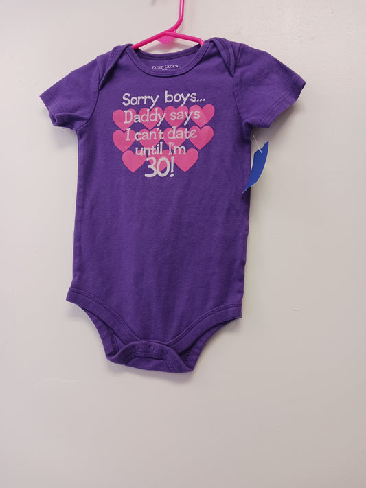 Purple/Pink Faded Glory Onesie, 2T G