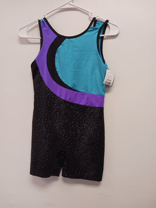 Blue/Purple/Black Danskin Gymnastics Leotard, 10 G