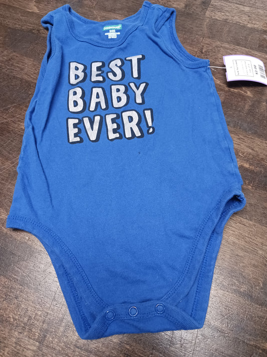 Blue Best Baby Ever Garanimals Tank Top Onesie, 2T B