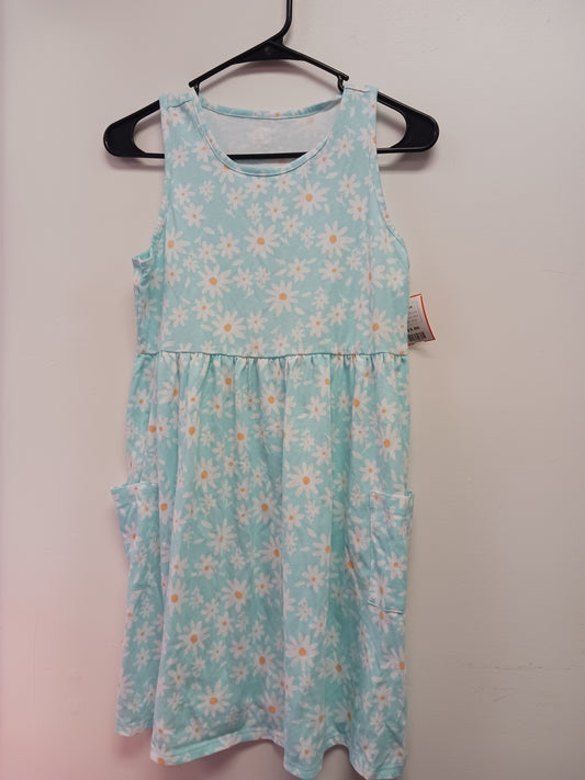 Blue/White Flower Wonder Nation Dress, 10 G