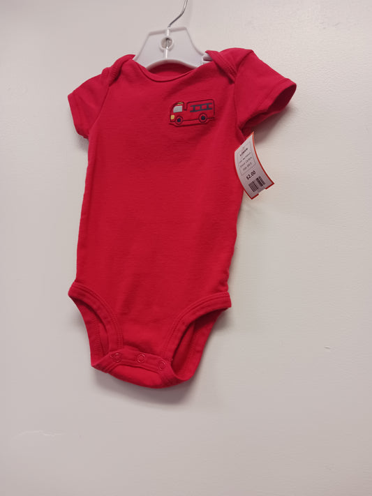 Red Firetruck Carters Onesie, 6M B