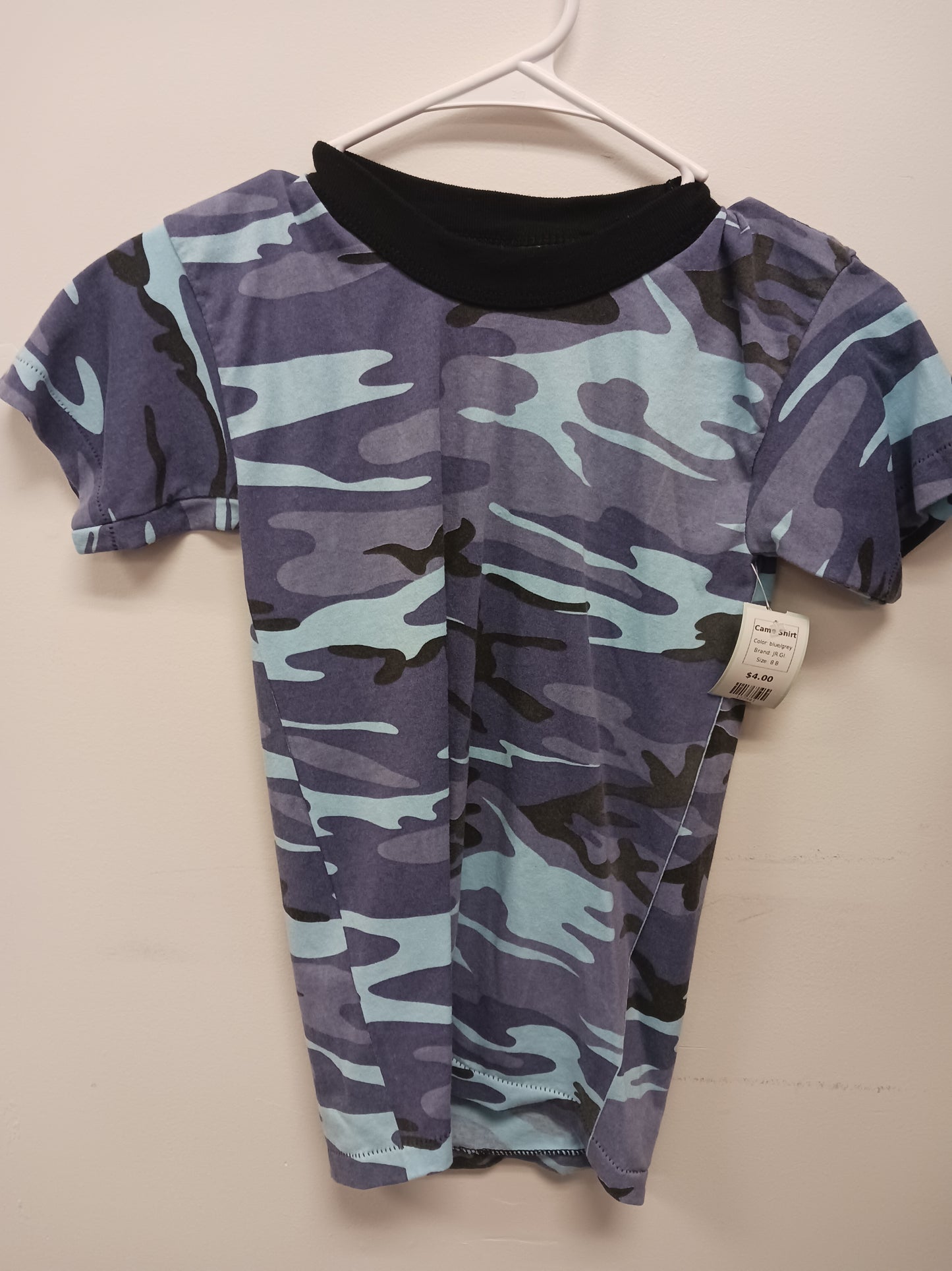 blue/grey JR.GI. Camo Shirt, 8 B