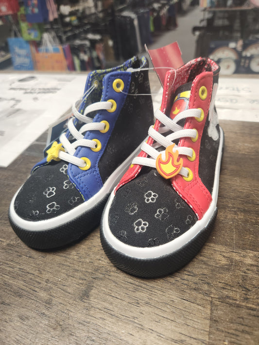 Black/Red/Blue Paw Patrol High Tops, 9C B