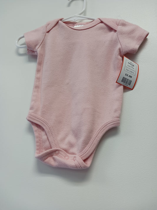 Pink Laura Ashley Baby Onesie, 3-6M G