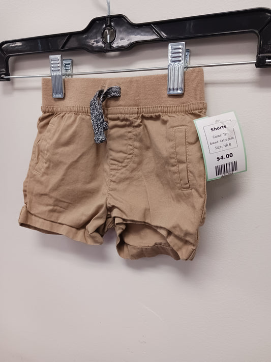 Tan Cat & Jack Shorts, NB B