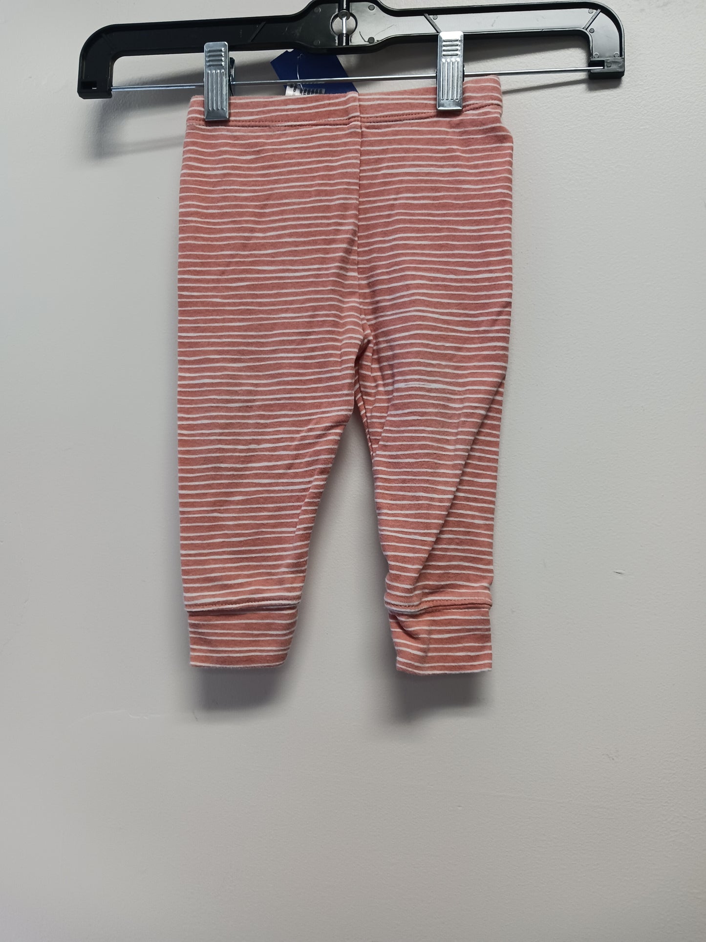 pink Cloud Island Striped Joggers 6/9m, 6M G