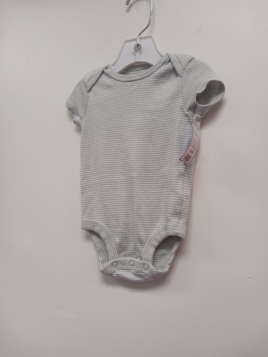 Blue/White Striped Carters Onesie, 6M B