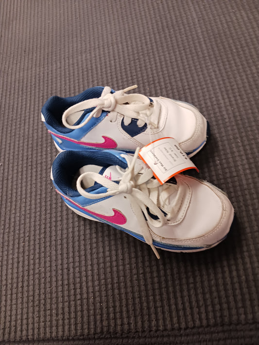 white/blue/pink Nike Air Max Sneakers, 9 G