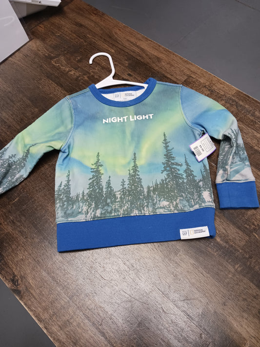 Blue/Green Tree Gap/National Geographic Longsleeve Shirt, 3T B