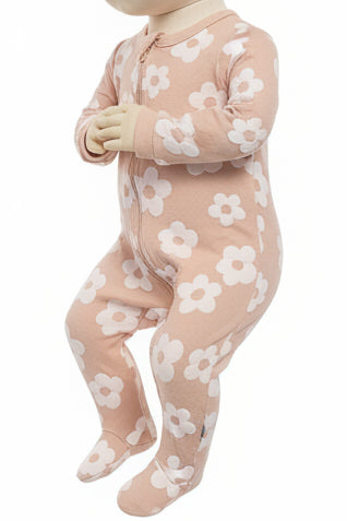 Pink Flower Gerber Sleeper, 3M G