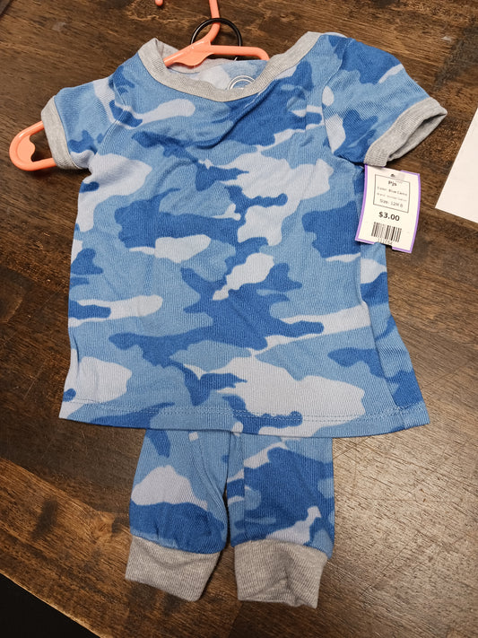 Blue Camo Wonder Nation Pjs, 12M B
