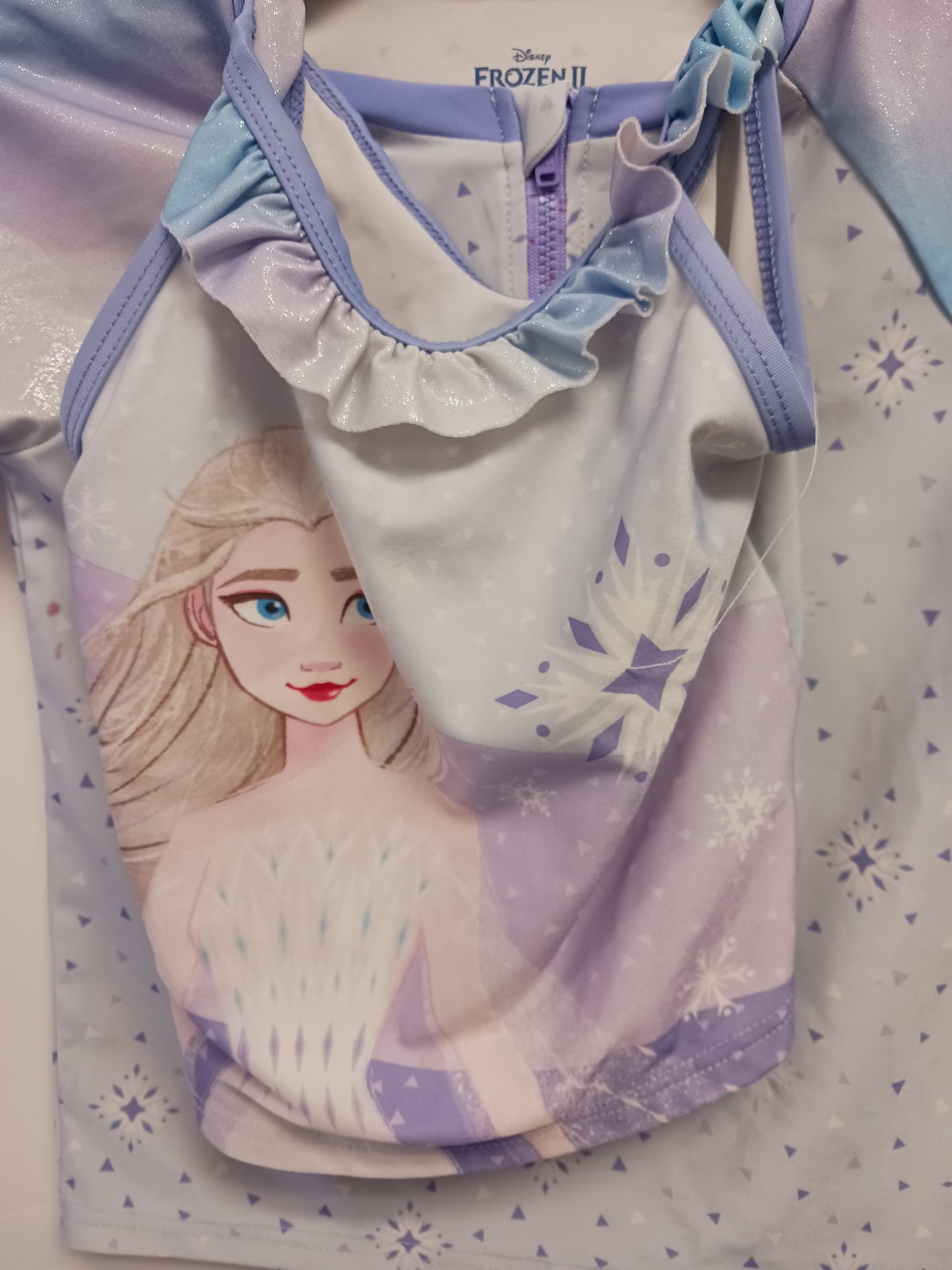 blue Disney 3 Piece Frozen Swim Suit, 6 G