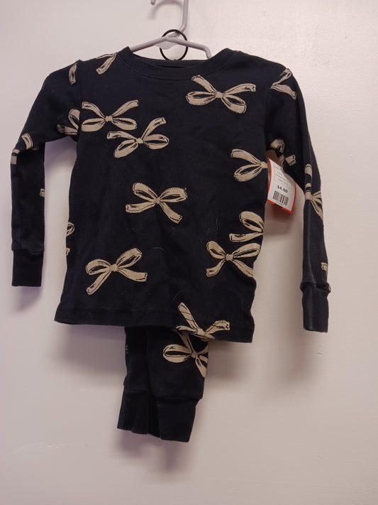 black Carters 2 Piece Bows PJS, 2T G