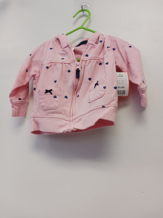 Pink/Navy Heart Carters Jacket, 6M G
