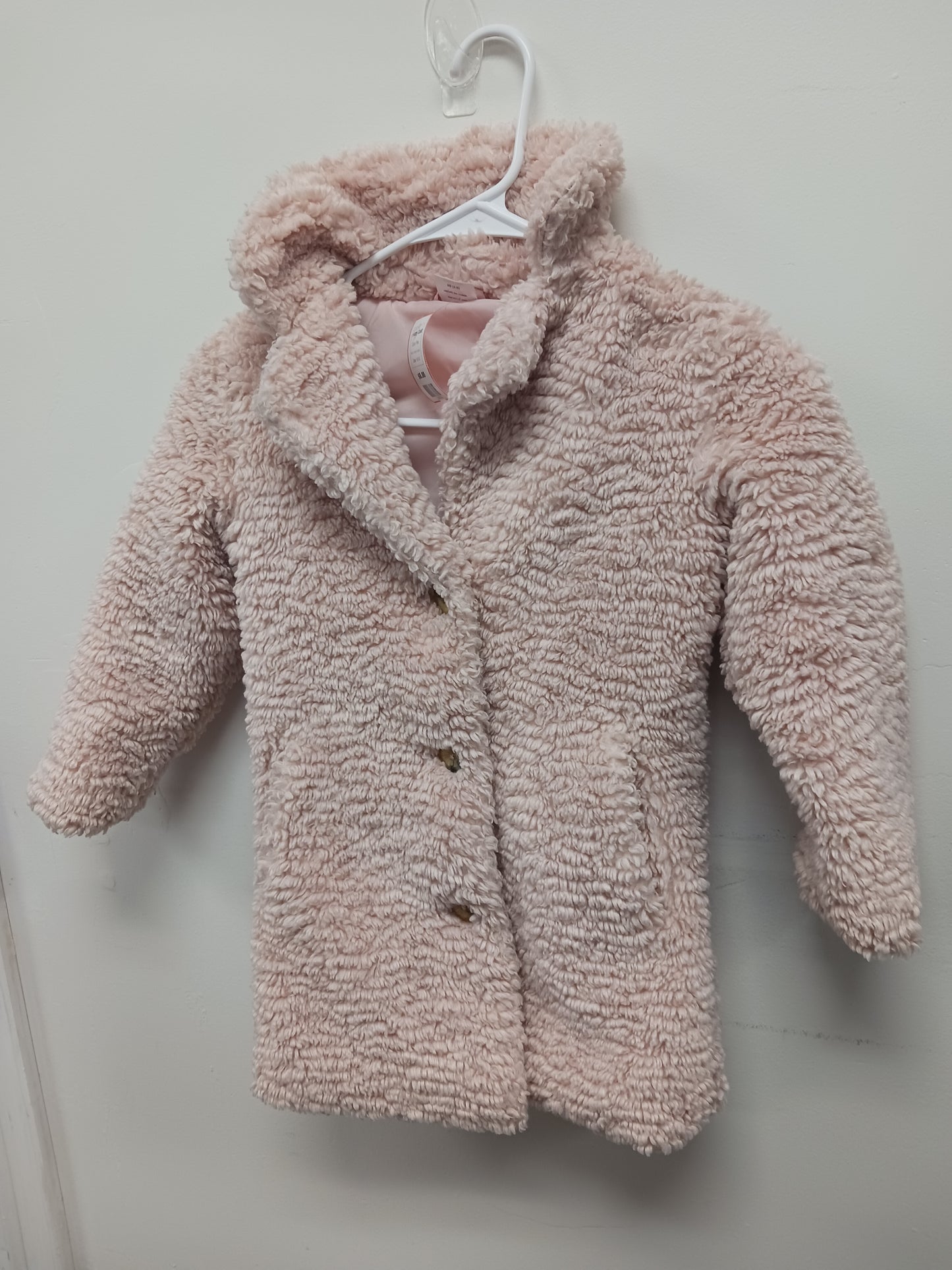 Pink Wonder Nation Fuzzy Coat, 4-5 G