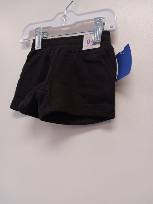 Black Garanimals Shorts, NB B