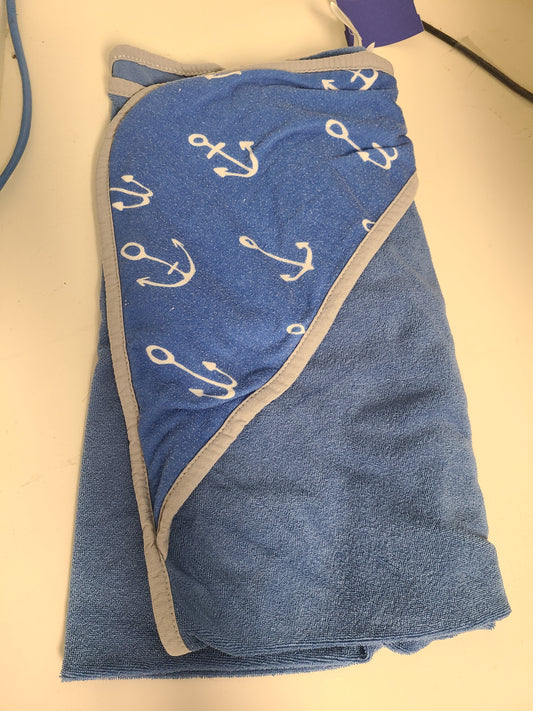 Blue/White Anchor Cloud Island Towel