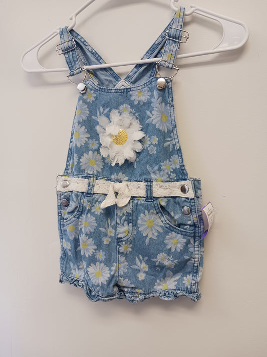 Blue Jean/Flower  Bib Shorts, 6 G