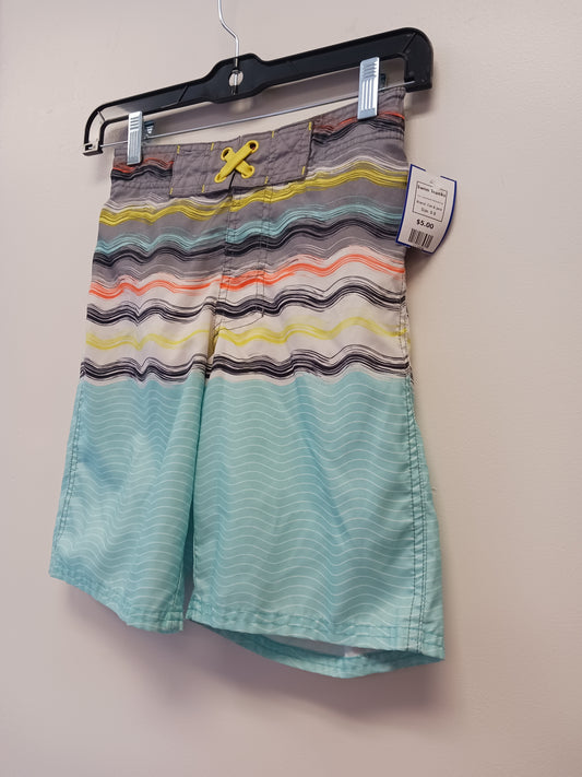 Grey/Yellow/White/Blue/Orange Cat & Jack Swim Trunks, 8 B