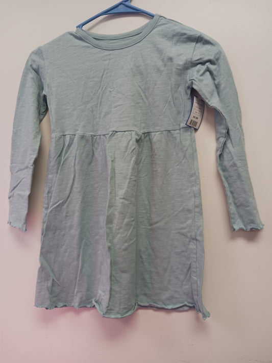 green Little Company Long Sleeve Dress, 7 G