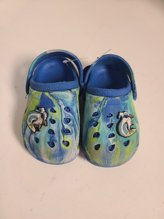 blue/green Capelli Kids Rubber Shoes, 6 B