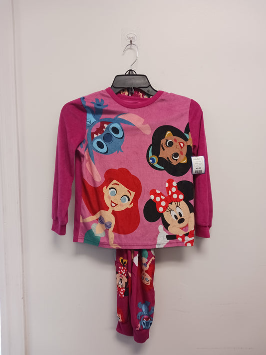 Pink Disney 2 Piece Stitch PJS, 8 G