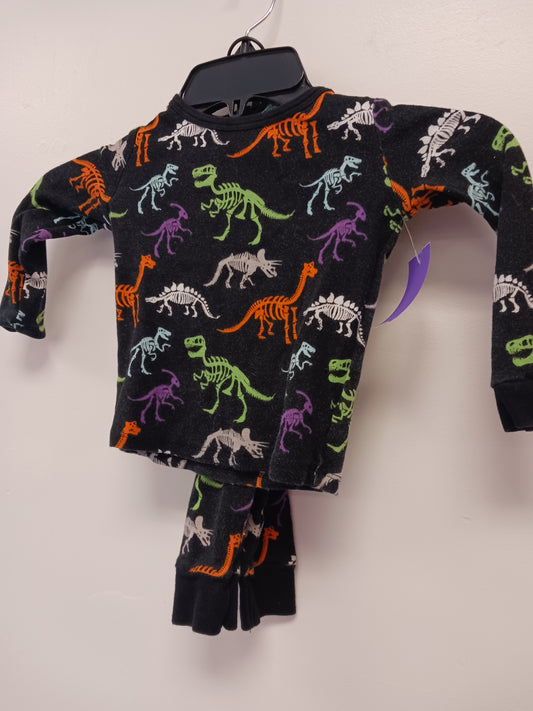 Black/Colorful Halloween Dino Hyde And Eek Pjs, 2T B