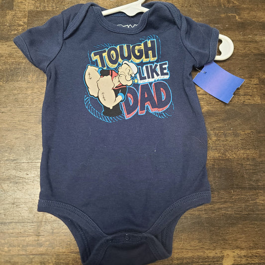 blue popeye popeye onesie, 3M B
