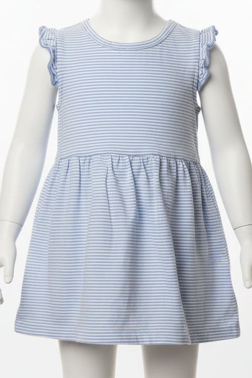 Blue/White Striped Carters Dress, 18M G