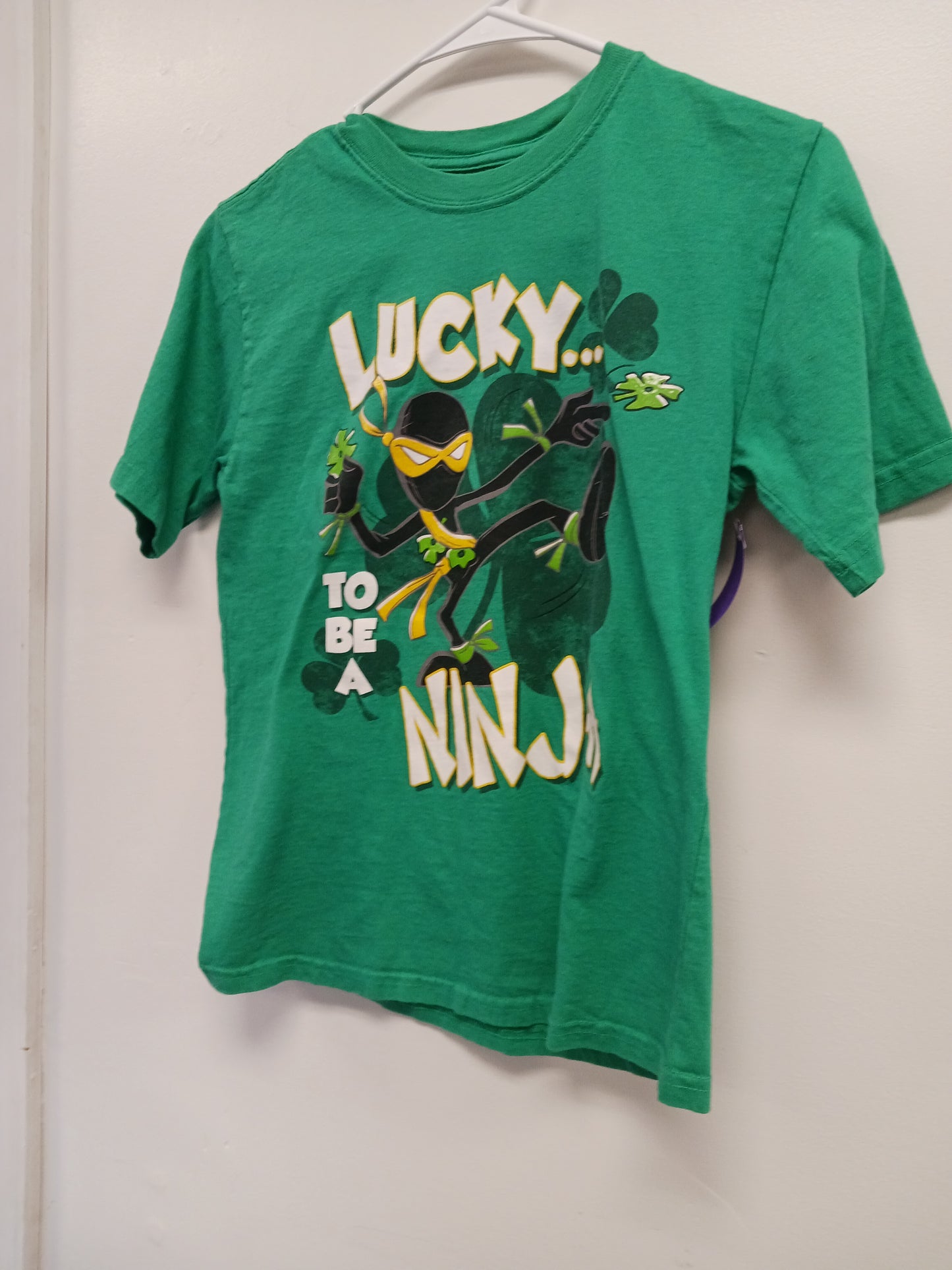 Green Lucky To Be A Ninja  Shirt, 10 B