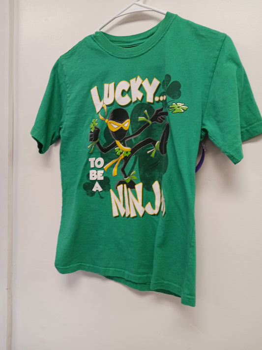 Green Lucky To Be A Ninja  Shirt, 10 B