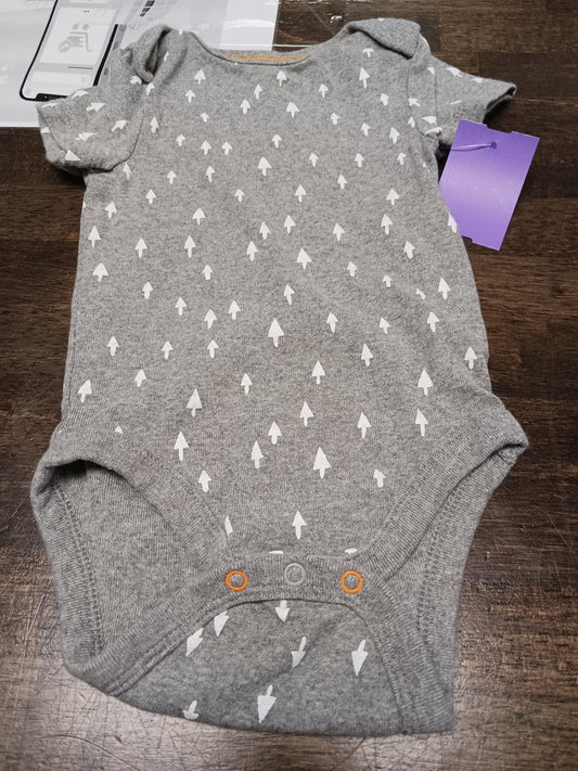 Grey/White Tree Cloud Island Onesie, 3M B