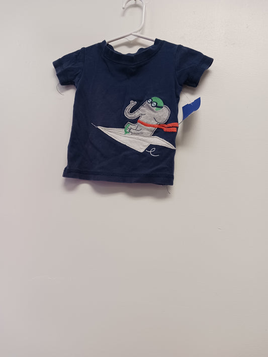 blue Simple Joys Elephant Shirt  6/9m, 6M B