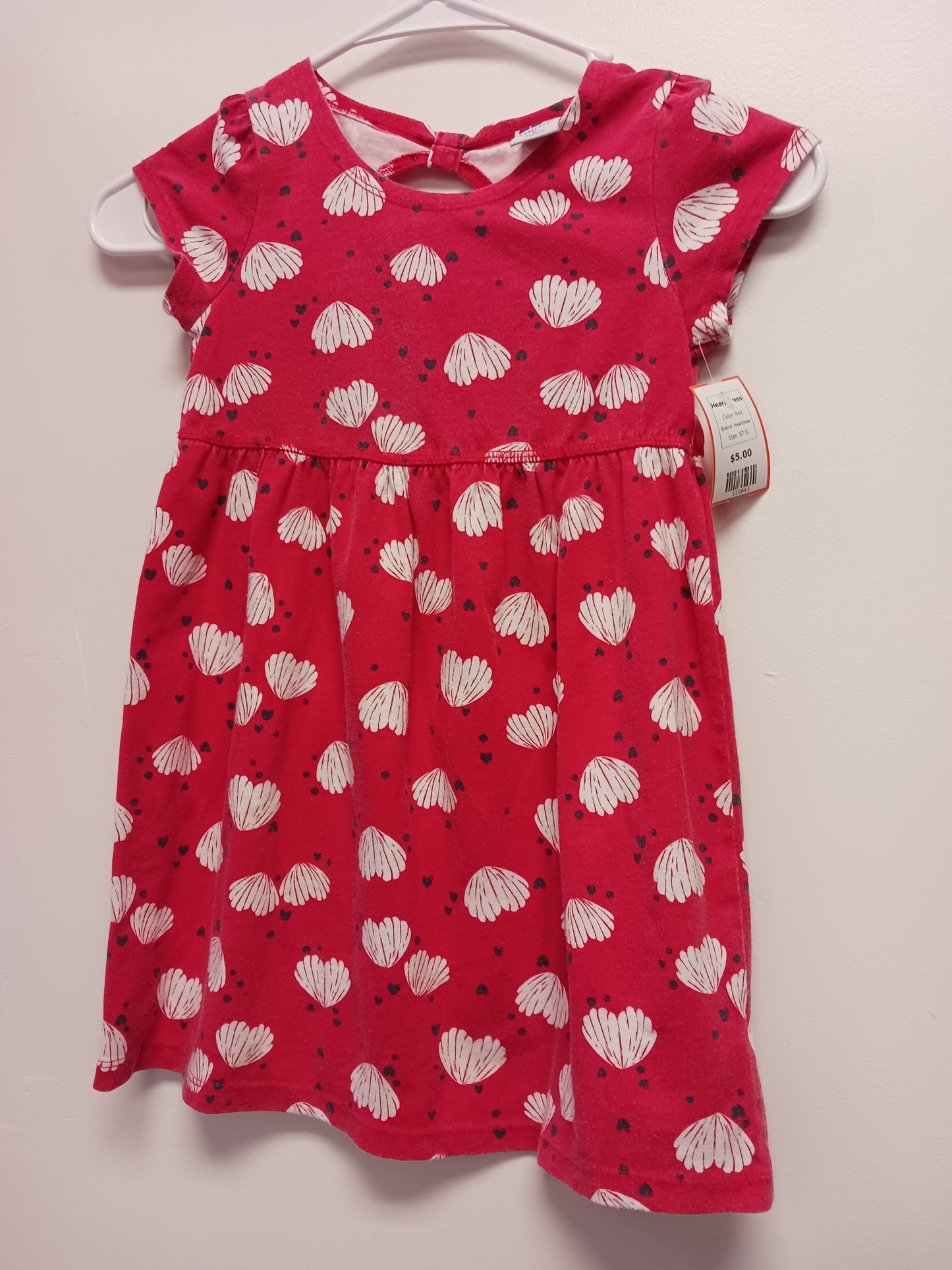 Red Healthtex Heart Dress, 5T G