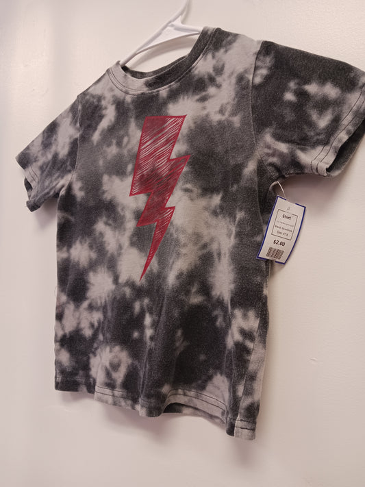 Grey/Red Lightening Bolt Garanimals Shirt, 4T B